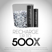 Panasonic Eneloop Pro AA High Capacity Ni-MH Pre-Charged Rechargeable Batteries, 8-Pack