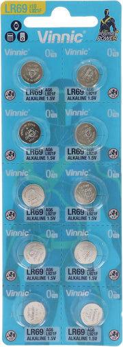 Vinnic AG6 LR69 (L921F) Alkaline 1.5V Batteries - 10 Pieces