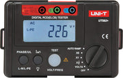 UNI-T UT582+ Digital RCD (ELCB) Tester, 1000 count with phase switch, connections check, AUTO RAMP, disconnect buzzer, over-range display