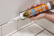 Gorilla 100 Percent Silicone Sealant Caulk, Waterproof and Mold & Mildew Resistant, White,10 ounce Cartridge (Pack of 1),8060002