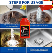 Aqua Drainage Opener – 500g Powerful Crystal Clog Remover for Kitchen, Bathroom, Toilet & Floor Drains – Fast-Acting Drain Cleaner – Heavy-Duty Pipe Cleaning Solution