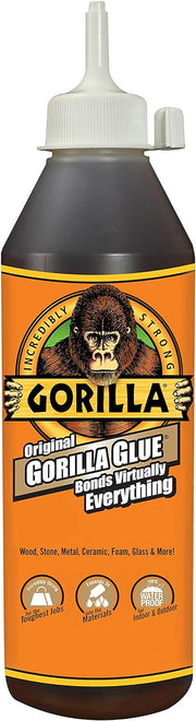 Gorilla Original Glue, Waterproof Polyurethane 18 Ounce Bottle, Brown, (Pack Of 1)