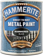 Hammerite Metal Paint Hammered Black 750ml