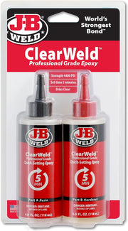 JB WELD 50240 Clearweld Epoxy (8Oz, 8fl.oz)