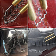 ELECDON Bumper Welding Rods, ELECDON 500Pcs Car Bumper Welding Rods Hot Staple Repair Pre Cut Wave Staples Plastic Welding Hot Stapler (0.8MM)