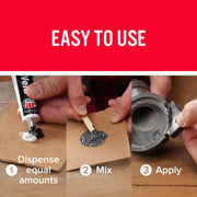 J B Weld 8265S Original Cold Weld Steel Reinforced Epoxy Metal to Metal Glue, 2 oz, Dark Grey