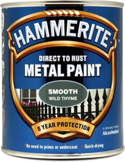 Hammerite 5158230 Direct to Rust Metal Paint - Smooth Wild Thyme Finish 750ML