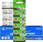 Uooiu Focuseparts AG10 389A LR1130 LR54 L1131 SR1130 Button Cell Batteries (Pack of 20 )