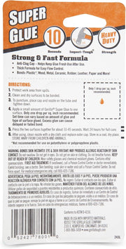 Gorilla Super Glue, Clear , 3g tube 2 pack ,7800101