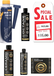 HTE - Mannol Ultimate Care Kit: 5-in-1 Automotive Maintenance Solution (9829/9981 / 9202/9954 / 9929)
