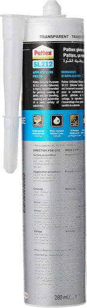 Pattex Gp-Sl212 General Purpose Silicone Sealant For Indoor And Outdoor (White)