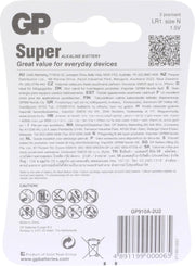 GP Super Alkaline N (910A,MN9100,LR1) card of 2