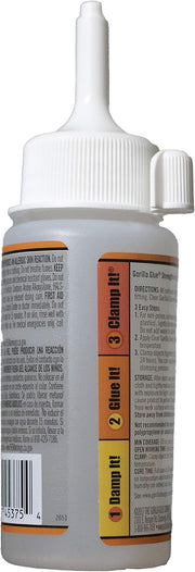 Gorilla Clear Glue, 3.75 Ounce Bottle, Clear, (Pack of 1)