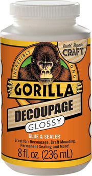 Gorilla 101819 Decoupage Gloss, Clear, 1 Pack