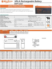 UNI-T Voltron-Raw Power VRLA AGM Battery 1.2A-6V-Made in Vietnam