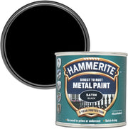 Hammerite 5084904 Metal Paint: Satin Black 250ml