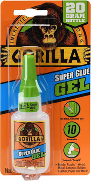 Gorilla Super Glue Gel, 20 Gram, Clear, (Pack of 1)