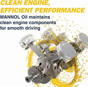 MANNOL SP 0W-16 Full Synthetic Engine Oil, 0W16 Engine Oil, Synthetic Motor Oil, Car Oil, 5l Oil for Hybrid Cars