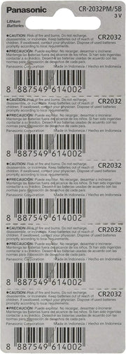 Panasonic Cr2032 3V Lithium Coin Cell Battery Dl2032 Ecr2032 10 Pcs