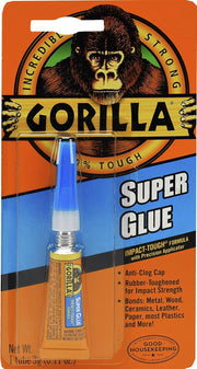 Gorilla Super Glue Tube, Clear