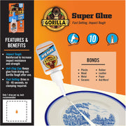 Gorilla Super Glue, 15 G, Clear