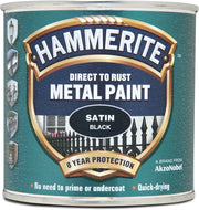 Hammerite 5084904 Metal Paint: Satin Black 250ml