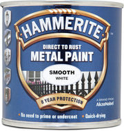 Hammerite Direct To Rust Metal Paint, Smooth White, 250 Ml (Pack of 1), 5084857