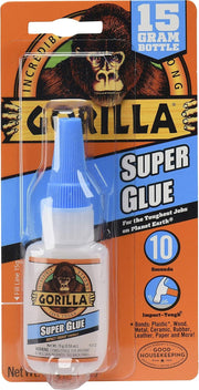 Gorilla Super Glue, 15 G, Clear