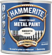 Hammerite 5122058 Smooth Metal Paint, Cream, 250ML