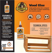 Gorilla Wood Glue, 4 Ounce Bottle, (Pack of 1)