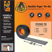 Gorilla Tape To-Go Handy 1" Roll 1 inch