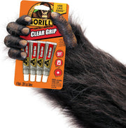 Gorilla Clear Grip Contact Adhesive Minis, Waterproof, Four .2 Ounce Tubes, Clear, (Pack Of 1)