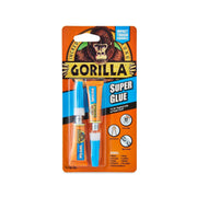 Gorilla Super Glue, Clear , 3g tube 2 pack ,7800101
