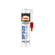Pattex Sanitary Antimould White Pressure Pack, For Indoor Sealing, Ideal For Bathroom & Kitchen, Waterproof And Mould Resistant. Easy To Use Sealant,White, 1X200ml Pressure Pack,2751638