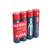 ANSMANN AAA Size Batteries [Pack of 4] Long Lasting Alkaline Disposable AAA Type 1.5V Battery For Cordless Phone Handsets, Toys, Digital Cameras, Remote Controls & Game Consoles