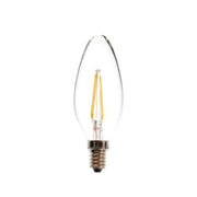 Kedbrooke E14 C35 Candle Bulb, 4 Watt LED Filament Light Bulbs Non-Dimmable Cool Day Light White 6500K Classic Clear Glass 400LM 90% Energy Saving 25000h Life (Pack of 10)