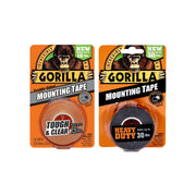 Gorilla Mounting Tape, Double-Sided, Clear & Heavy Duty - Combo Pack