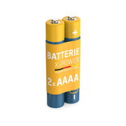 Ansmann LR8 1.5V X-Power AAAA Alkaline Battery - Pack of 2 | Used for Microsoft Surface Pen stylus & Dell Venue Pro Stylus | For tablets & smartphones | Pencil | MX2500 | medical devices & headlamps