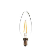 Kedbrooke E14 C35 Candle Bulb, 4 Watt LED Filament Light Bulbs Non-Dimmable Cool Day White 6500K Classic Clear Glass 400LM 90% Energy Saving 25000h Life (Pack of 8)