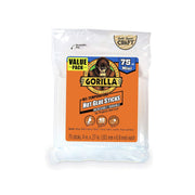 Gorilla Hot Glue Sticks, Mini, 4" Long x .27" Diameter, 75 Count, Clear, (Pack of 1)