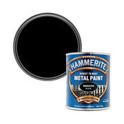 Hammerite Direct to Rust Metal Paint - Smooth Black Finish 750ML