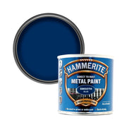 Hammerite Direct to Rust Metal Paint - Smooth Blue Finish 250ML