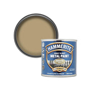 Hammerite Direct to Rust Metal Paint - Smooth Gold Finish 250ML