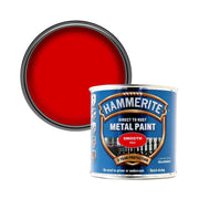 Hammerite Direct to Rust Metal Paint - Smooth Red Finish 250ML