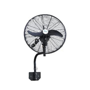 Kedbrooke Wall Mounted Industrial Exhaust Fan 20" Outdoor Indoor Cooling Warehouse Factory Mosque Garden Patio Single Piece Packed Fitting Not Included Black Color