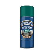 Hammerite Direct to Rust Metal Paint Aerosol Smooth Dark Green Finish 400ML, 5092821