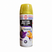 Asmaco Glitter Spray Paint 400ml / 240gms - Gold