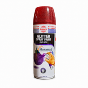 Asmaco Glitter Spray Paint 400ml / 240gms - Red