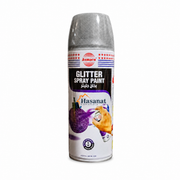 Asmaco Glitter Spray Paint 400ml / 240gms - Silver