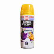 Asmaco Glitter Spray Paint 400ml / 240gms - Yellow